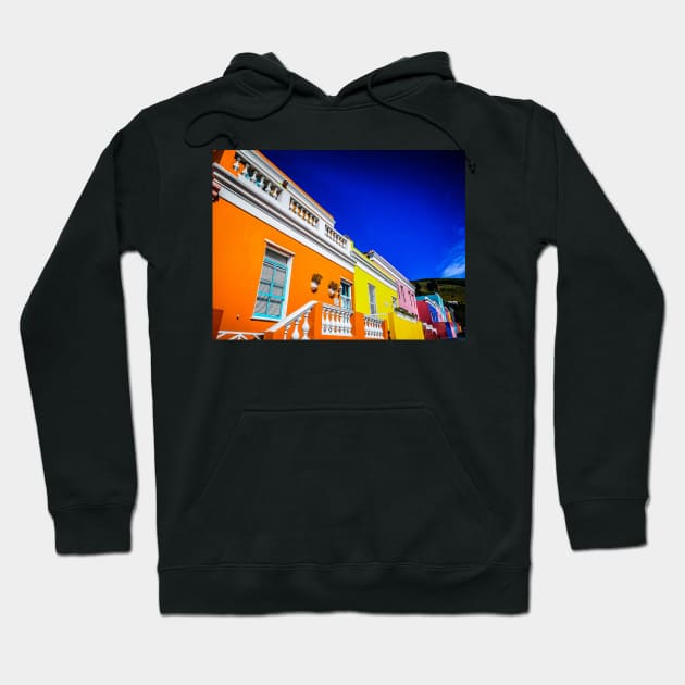 Colorful Houses in Cape Town Hoodie by GRKiT